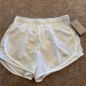 Nike White Athletic Running Shorts